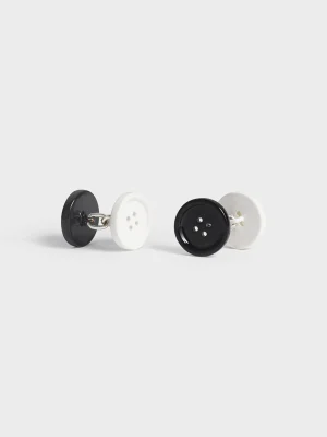 The Black Tux Accessories | Cufflinks & Studs*Black and White Cufflinks