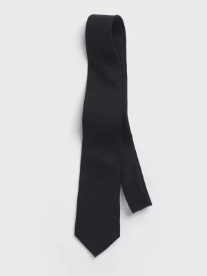 The Black Tux Neckwear*Black Linen Necktie