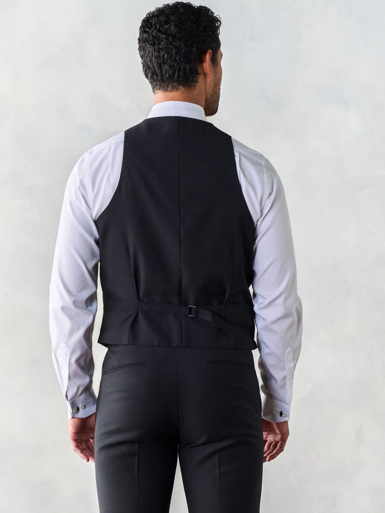 The Black Tux Vests*Black Low Cut Tuxedo Vest