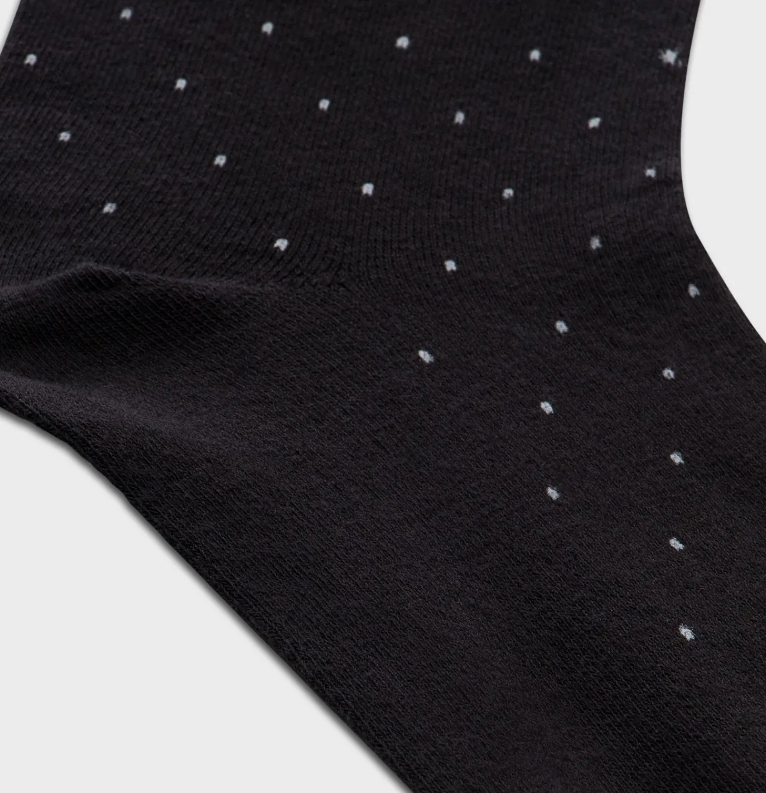 The Black Tux Accessories | Shoes*Black Pindot Dress Sock