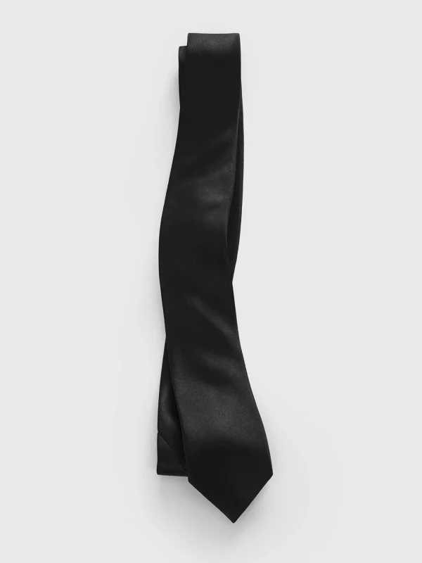 The Black Tux Neckwear*Black Satin Necktie