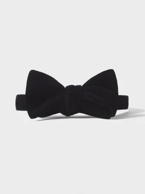The Black Tux Neckwear*Black Velvet Bow Tie