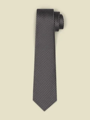 The Black Tux Neckwear*Black/Pewter Textured Necktie