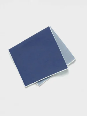 The Black Tux Accessories*Blue Quad Pocket Square
