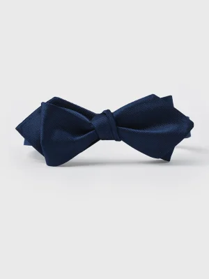 The Black Tux Neckwear*Blue Silk Diamond Bow Tie