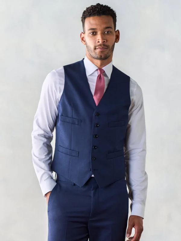 The Black Tux Vests*Blue Suit Vest