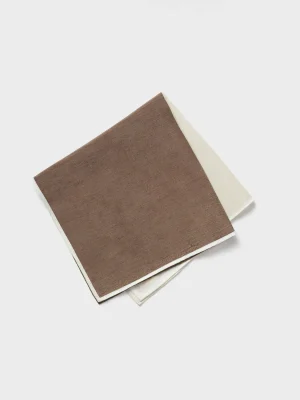 The Black Tux Accessories*Brown Quad Pocket Square