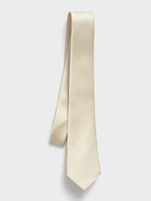 The Black Tux Neckwear*Champagne Silk Necktie