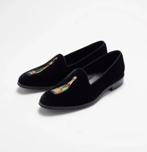 The Black Tux Shoes*Cheers! Black Velvet Loafers