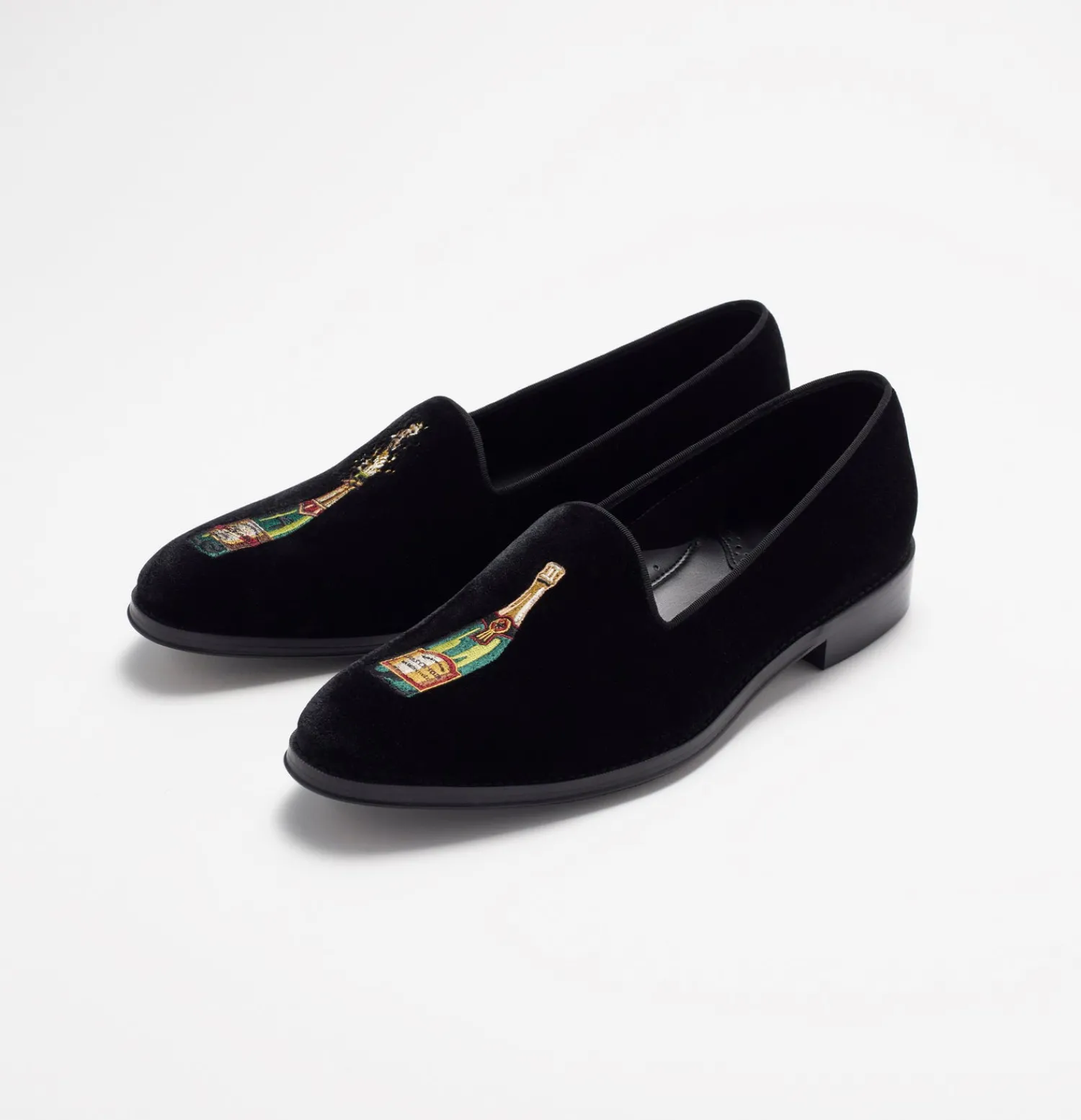 The Black Tux Shoes*Cheers! Black Velvet Loafers