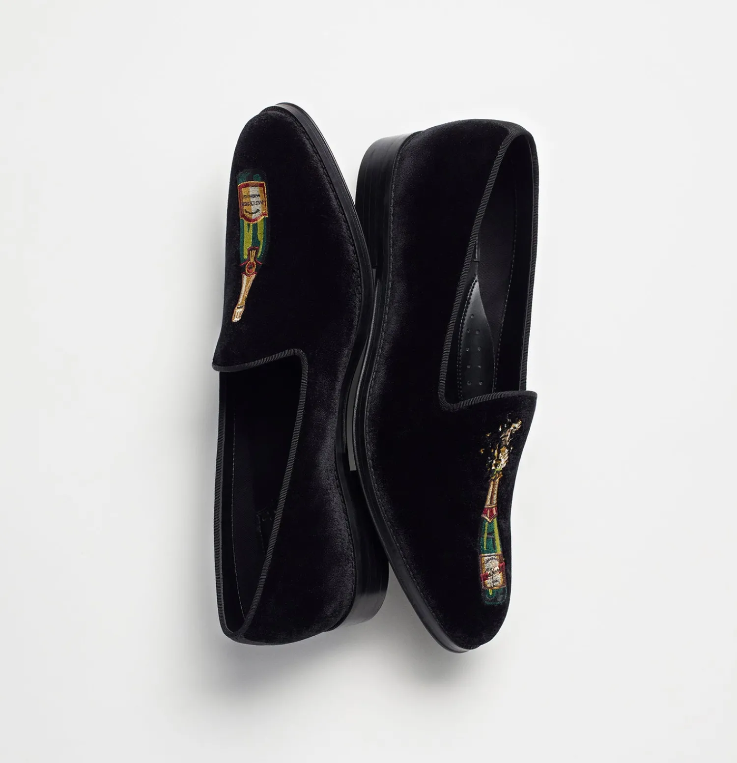 The Black Tux Shoes*Cheers! Black Velvet Loafers