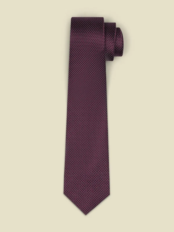 The Black Tux Neckwear*Chianti Textured Necktie