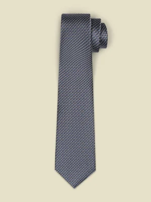 The Black Tux Neckwear*Dusty Blue/Grey Textured Necktie