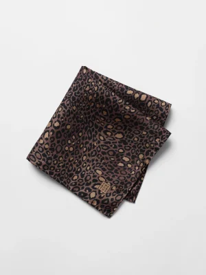 The Black Tux Accessories*Leopard Print Pocket Square