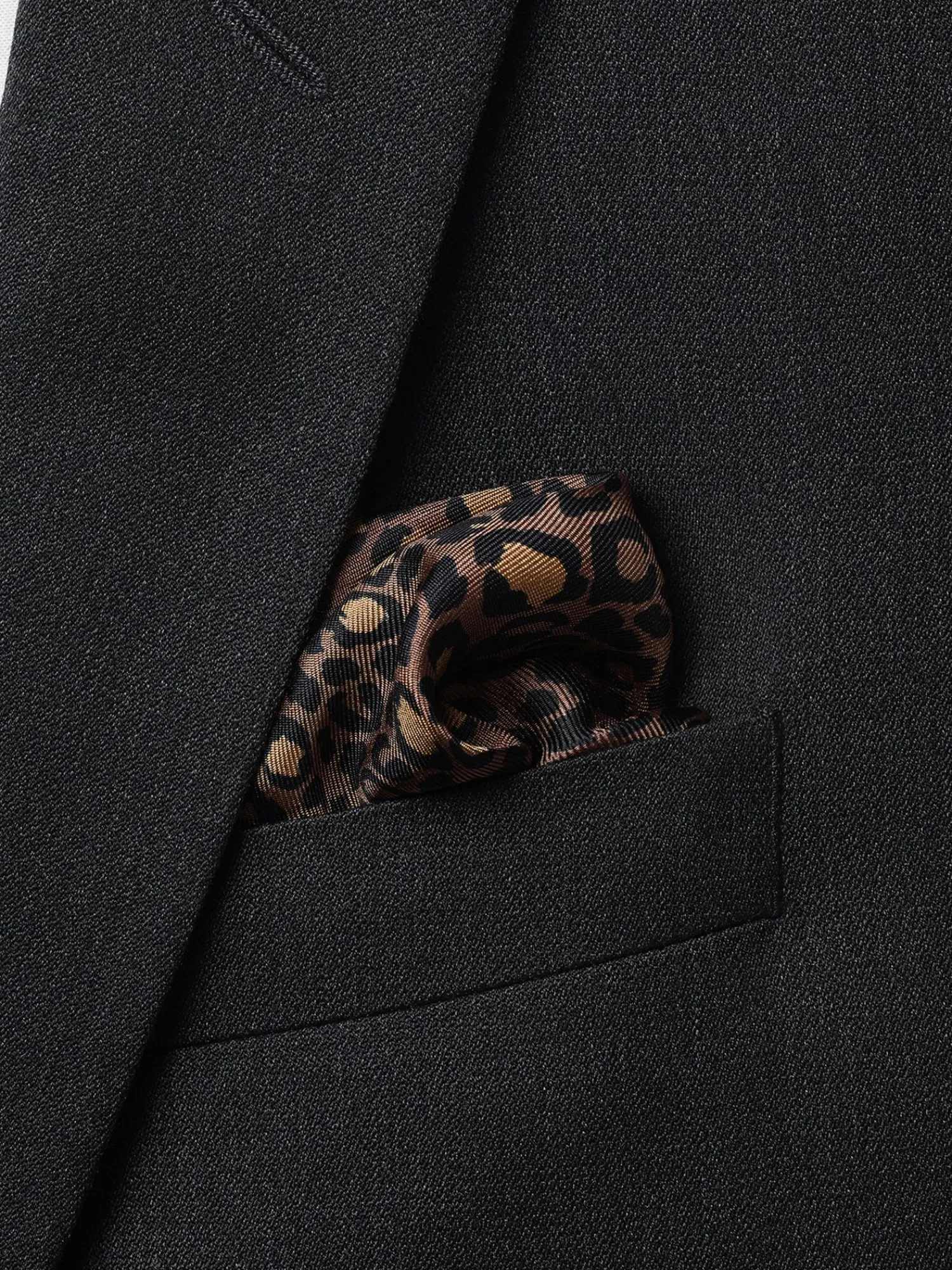 The Black Tux Accessories*Leopard Print Pocket Square