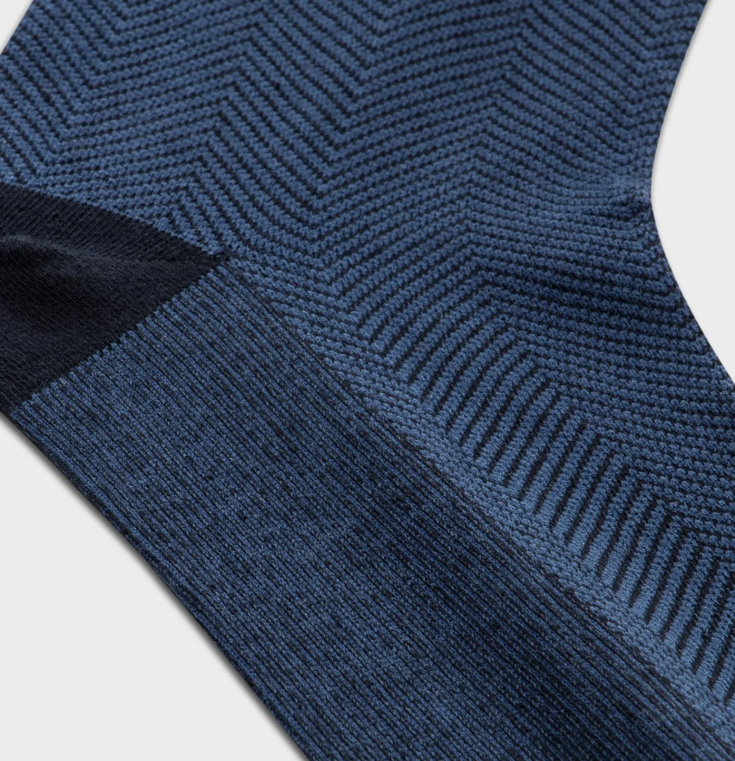 The Black Tux Shoes | Accessories*Navy Herringbone Dress Sock