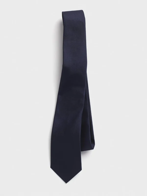 The Black Tux Neckwear*Navy Silk Necktie