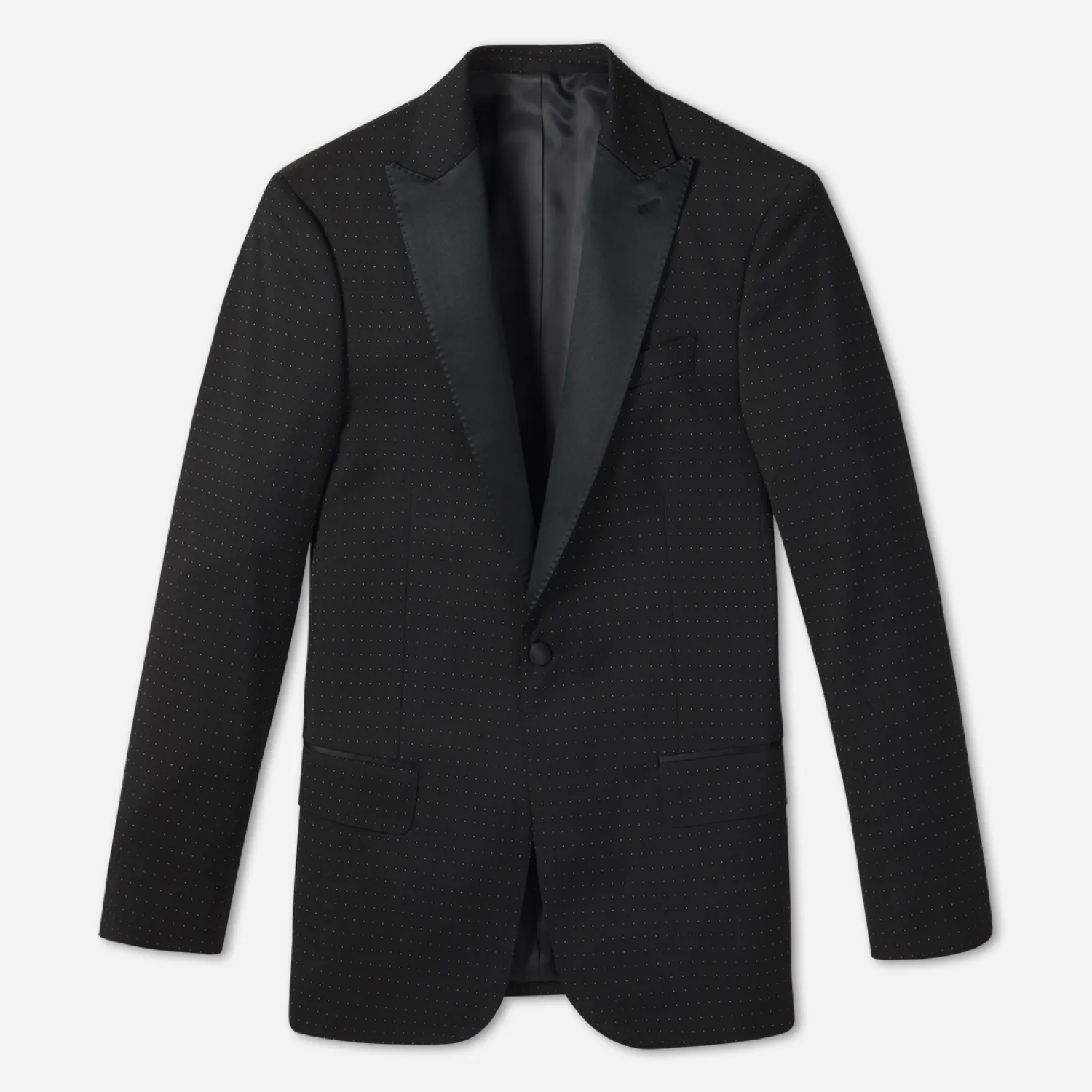 The Black Tux Suits & Tuxedos | Suits & Tuxedos*Onyx Dot Peak Lapel Jacket Tuxedo