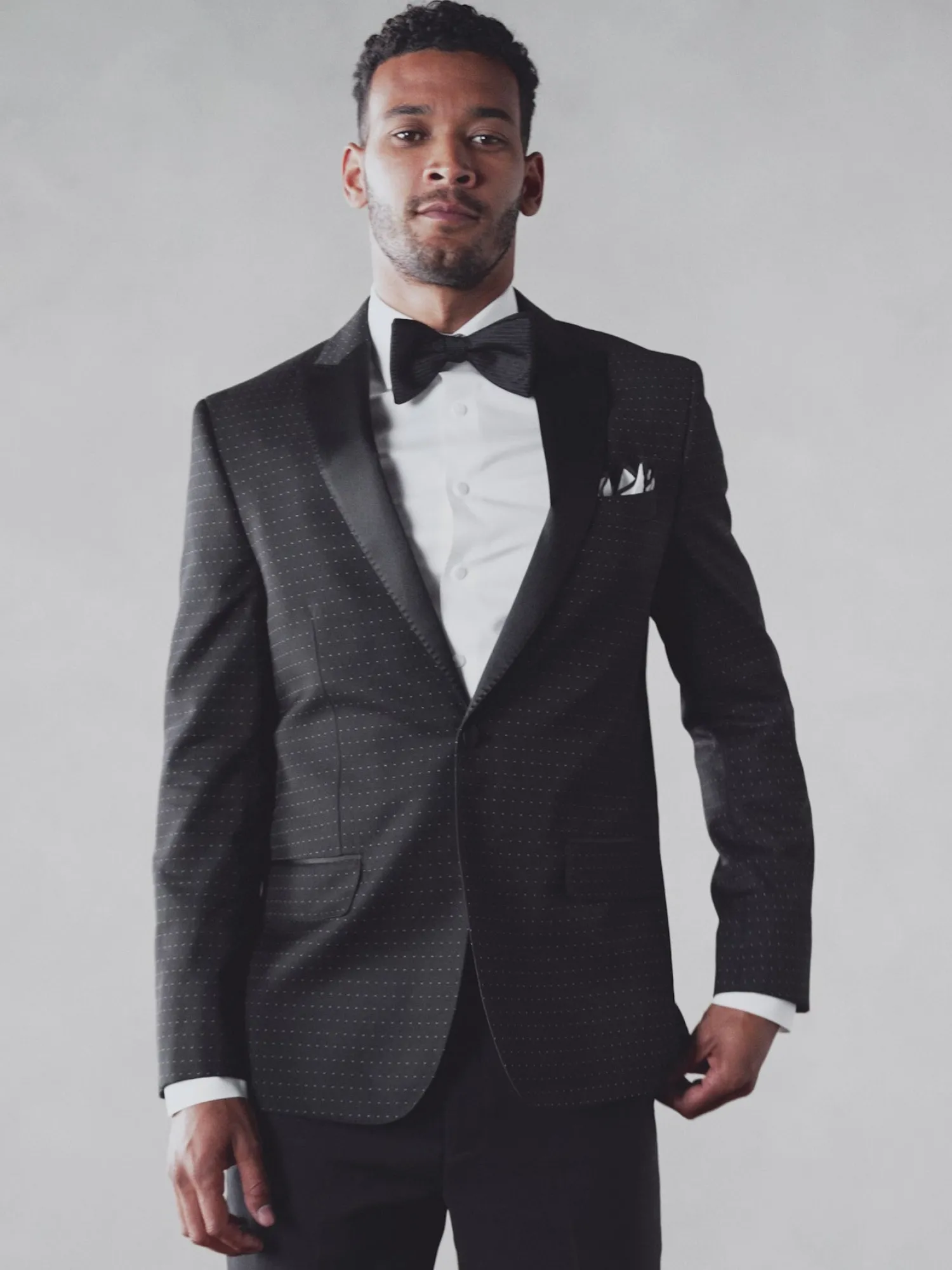 The Black Tux Suits & Tuxedos | Suits & Tuxedos*Onyx Dot Peak Lapel Jacket Tuxedo