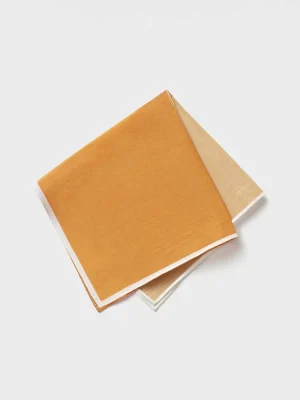 The Black Tux Accessories*Orange Quad Pocket Square