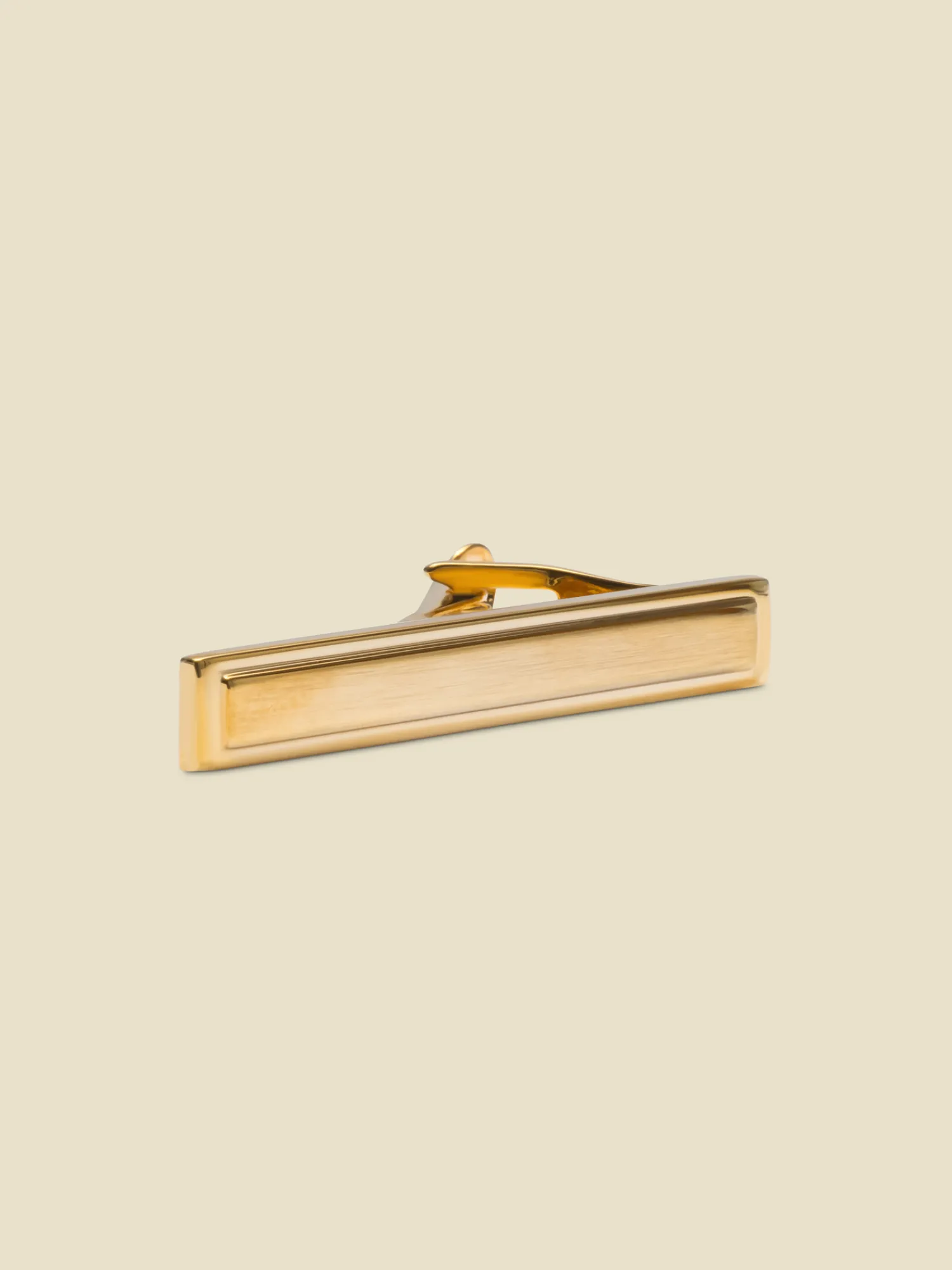 The Black Tux Accessories*Picture Frame Brushed Gold Tie Bar