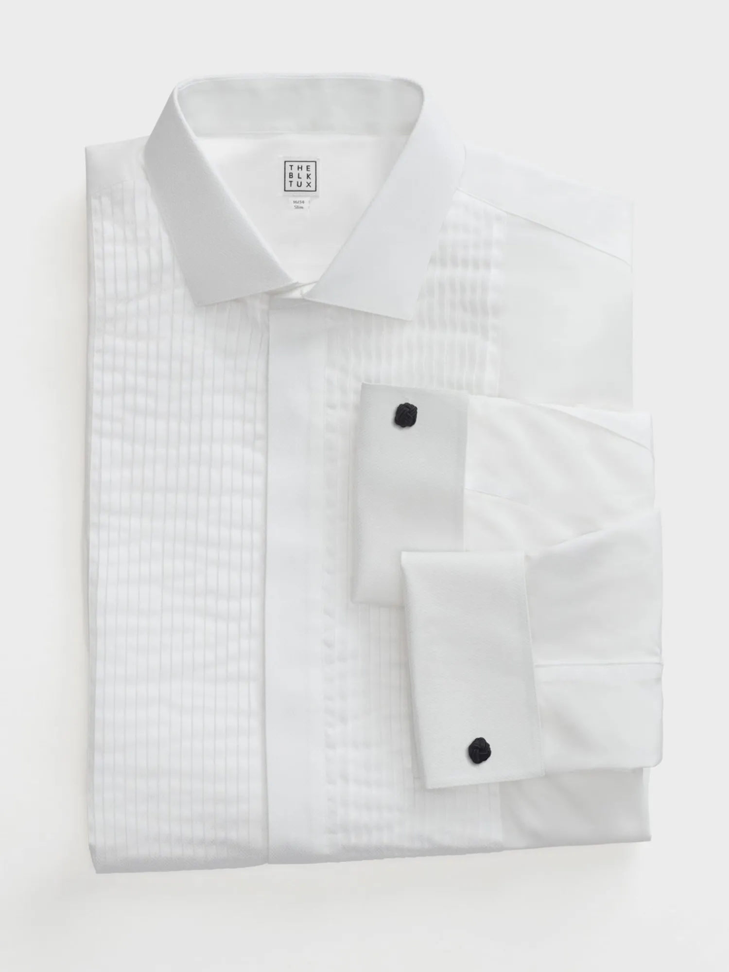 The Black Tux Shirts*Pleated Point Collar Shirt