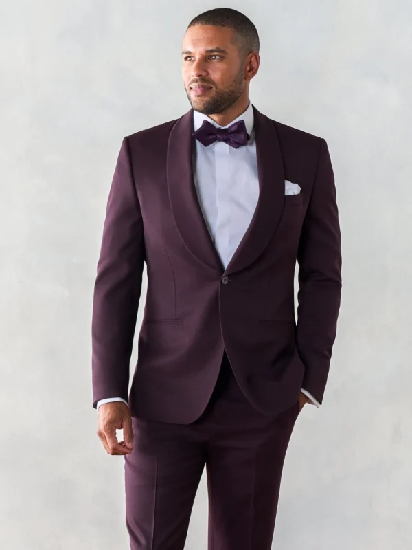 The Black Tux Suits & Tuxedos | Suits & Tuxedos*Plum Shawl Tuxedo