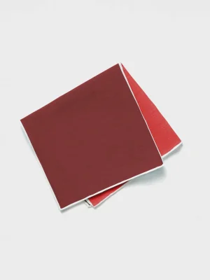 The Black Tux Accessories*Red Quad Pocket Square