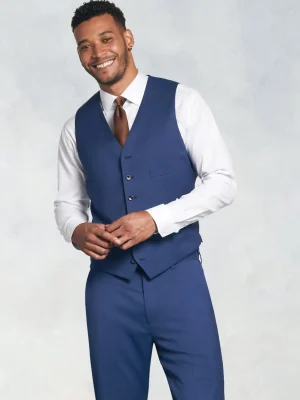 The Black Tux Vests*Royal Blue Suit Vest