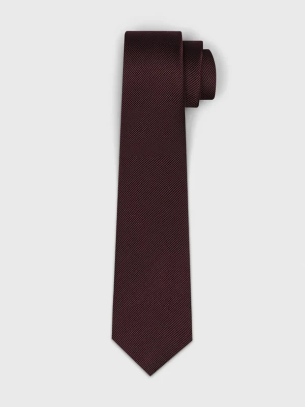 The Black Tux Neckwear*Sangria Solid Necktie