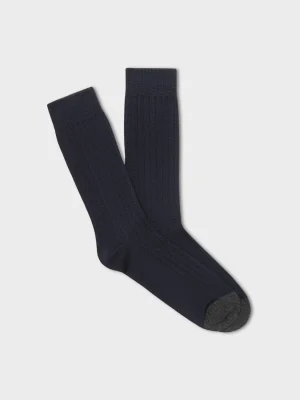 The Black Tux Accessories | Shoes*Solid Navy Dress Sock