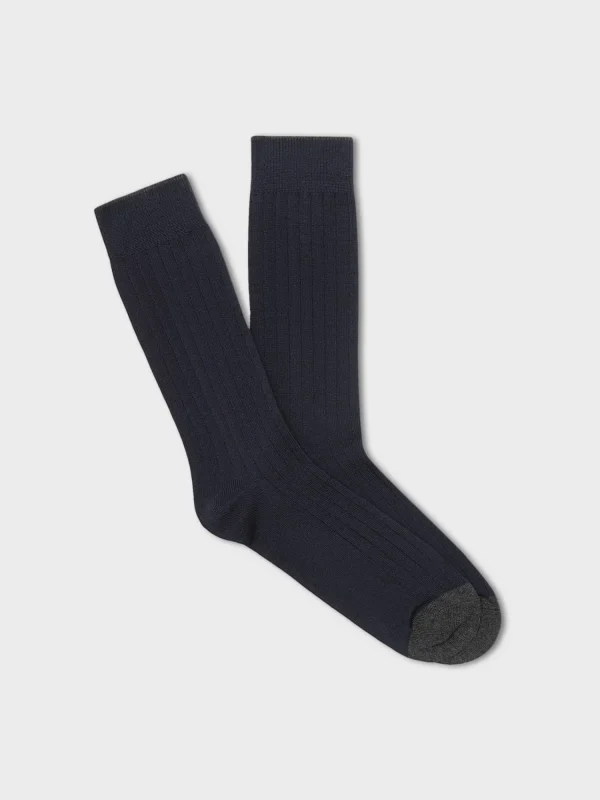 The Black Tux Shoes | Accessories*Solid Navy Dress Sock