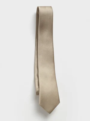 The Black Tux Neckwear*Taupe Silk Necktie