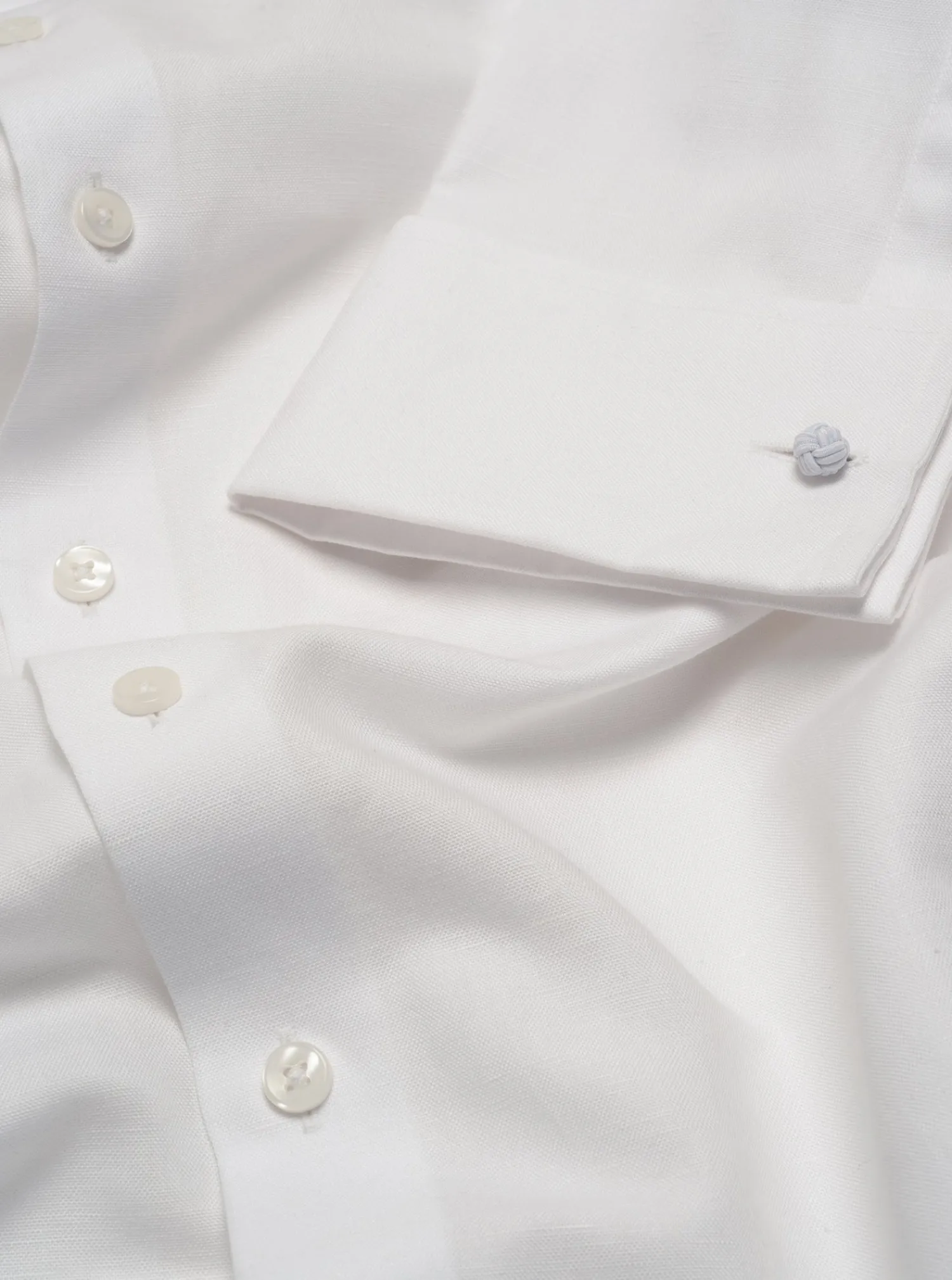 The Black Tux Shirts*White Linen Dress Shirt