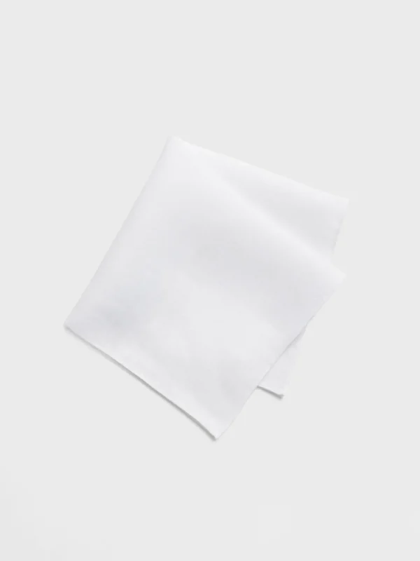 The Black Tux Accessories*White Linen Pocket Square