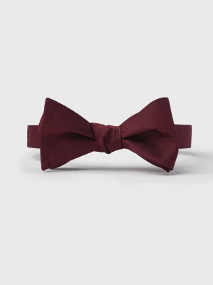 The Black Tux Neckwear*Wine Butterfly Bow Tie